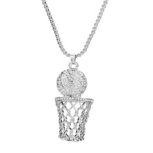 Load image into Gallery viewer, Iced Out Basketball  Pendant Necklace