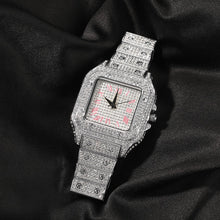 Load image into Gallery viewer, Hip Hop  Iced Out Men&#39;s Square Watch