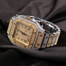 Load image into Gallery viewer, Hip Hop  Iced Out Men&#39;s Square Watch