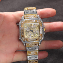 Load image into Gallery viewer, Hip Hop  Iced Out Men&#39;s Square Watch