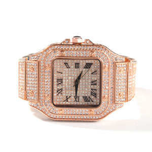 Hip Hop  Iced Out Men's Square Watch