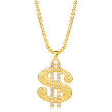 Load image into Gallery viewer, Dollar Sign Pendant Necklace