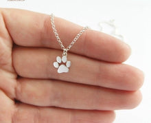 Load image into Gallery viewer, Paw Print Choker Necklace