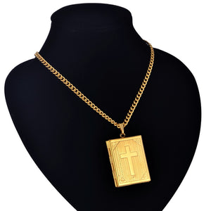 Holy Bible Pendant Necklace