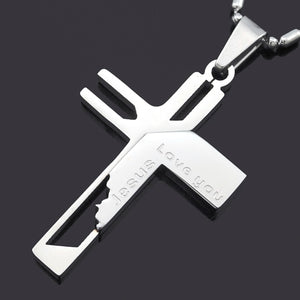 Love you Jesus Cross Pendant