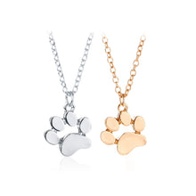Load image into Gallery viewer, Dog Paw Print In Heart Necklace