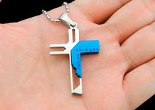 Load image into Gallery viewer, Love you Jesus Cross Pendant