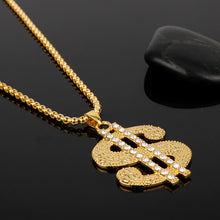 Load image into Gallery viewer, Dollar Sign Pendant Necklace