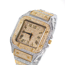 Load image into Gallery viewer, Hip Hop  Iced Out Men&#39;s Square Watch