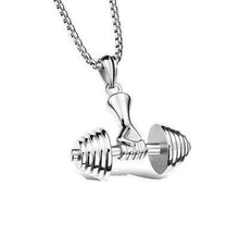 Load image into Gallery viewer, Dumbbell Pendant  Necklace