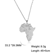 Load image into Gallery viewer, African Map Pendant Necklace