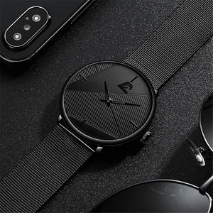 3PCS set of minimalistic fashion watch for men