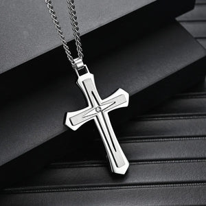 Men's Stainless Steel Cross Necklace