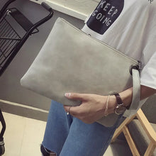 Load image into Gallery viewer, Fashion Solid Women&#39;s Leather Clutch Bag