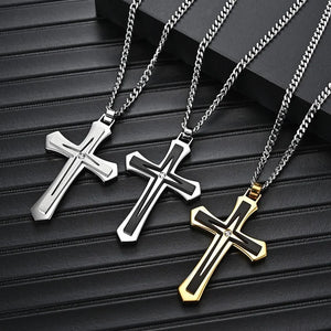 Men's Stainless Steel Cross Necklace