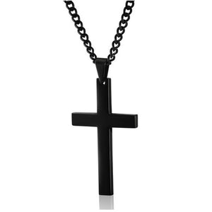 Bifurcated Cross Chain Necklace
