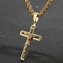 Load image into Gallery viewer, Jesus Cruxifx Pendant Necklace