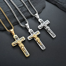 Load image into Gallery viewer, Jesus Cruxifx Pendant Necklace