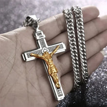 Load image into Gallery viewer, Jesus Cruxifx Pendant Necklace