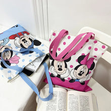 Load image into Gallery viewer, Mickey and Minnie Mouse Canvas Shoulder Bag for Women