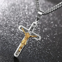 Load image into Gallery viewer, Jesus Cruxifx Pendant Necklace