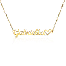 Load image into Gallery viewer, Name Necklace + Heart