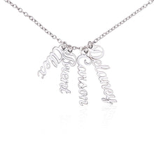 Load image into Gallery viewer, To Mom Multi Vertical Name Necklace