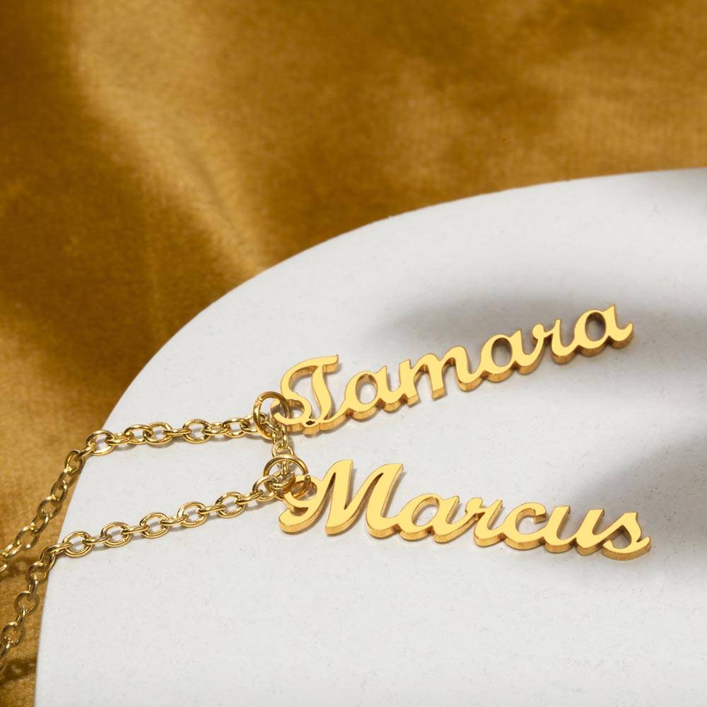 To Mom Multi Vertical Name Necklace