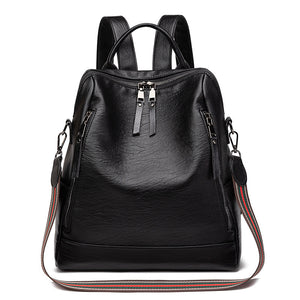 Women's Minimalist Leather  Back Pack