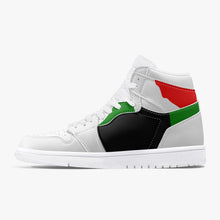 Load image into Gallery viewer, RBG Flag-Top Leather Sneakers - White