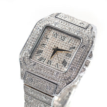 Load image into Gallery viewer, Hip Hop  Iced Out Men&#39;s Square Watch