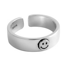 Load image into Gallery viewer, Women&#39;s Adjustable  Smiley Face Ring