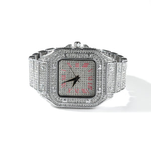 Hip Hop  Iced Out Men's Square Watch