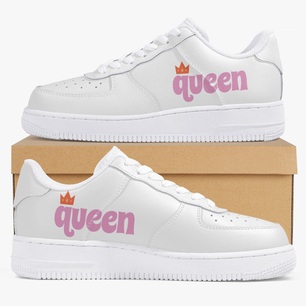 Queen  New Low-Top Leather Sports Sneakers
