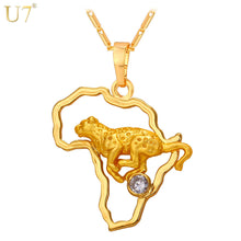 Load image into Gallery viewer, U7 African Jewelry leopard Necklace &amp; Pendant for Men