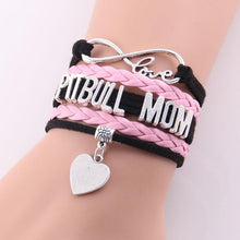 Load image into Gallery viewer, Love Pit bull Mom Bracelet
