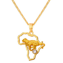 Load image into Gallery viewer, U7 African Jewelry leopard Necklace &amp; Pendant for Men