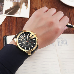 Luxury Designer Men's Sports Quartz Watch by Curren